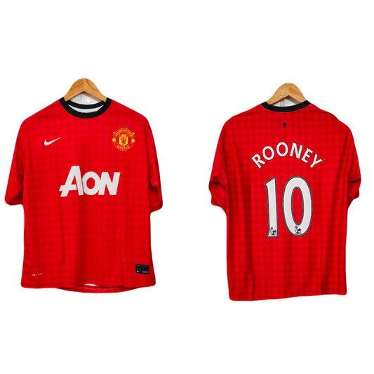 Manchester United 2016 Home kit Rooney Five sleeve - P296 - Ms Retro Store
