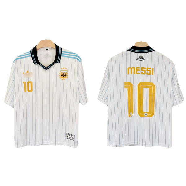 Messi Argentina Special Edition  Five sleeve Collar Sublimation jersey - P2456