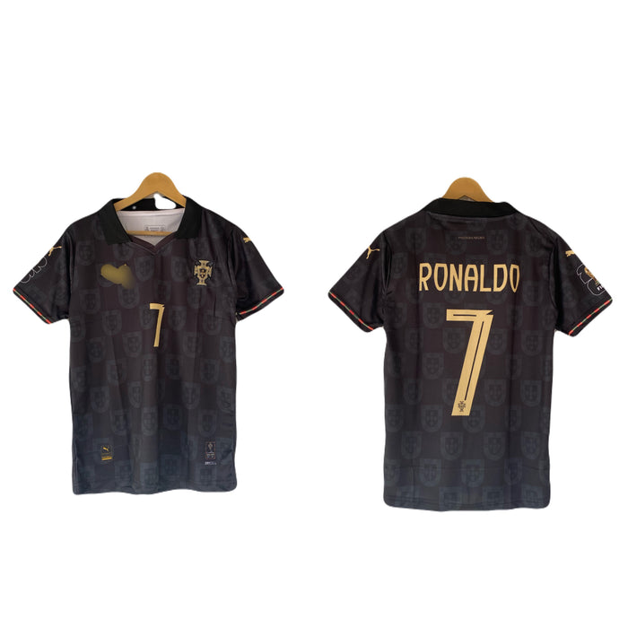 Ronaldo Portugal Panter Edition 2026/27 half Sleeve Collar embroidery - P2751