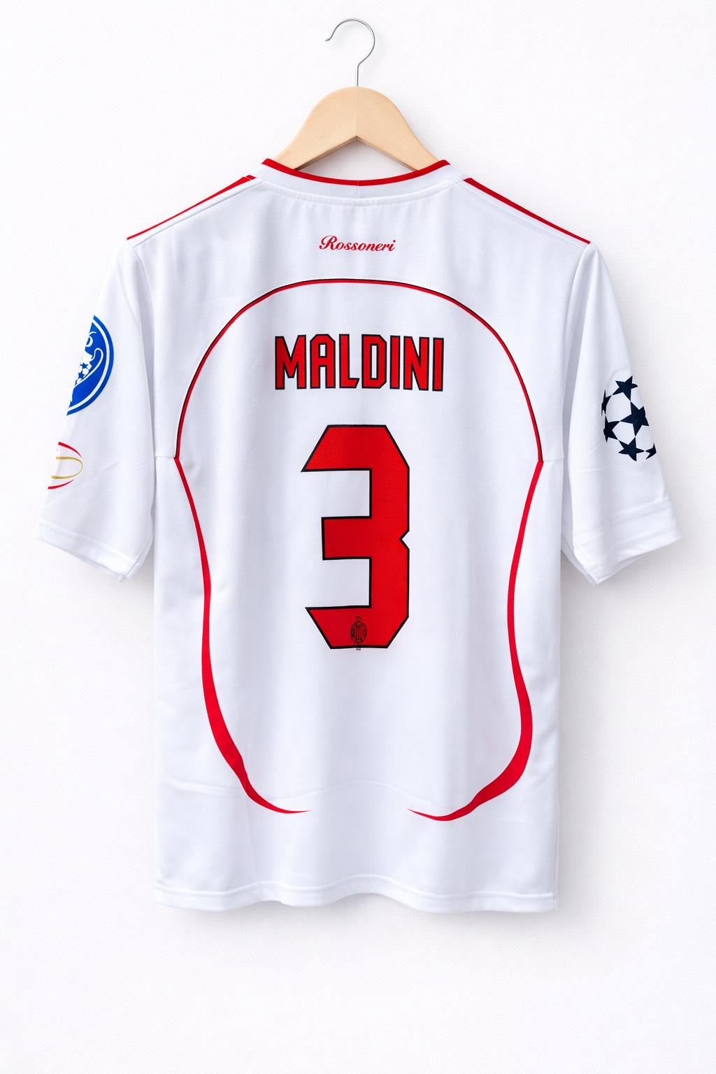 AC Milan 2006-07 Away Maldini embroidery  Five sleeve -Ms retro store