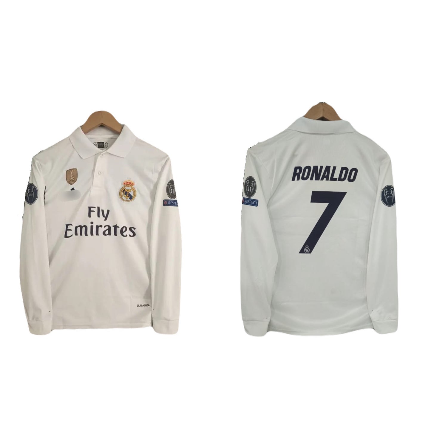 Real Madrid 2016-17Home Kit Ronaldo Full Sleeve Embroidery - P1585 Ms Retro Store