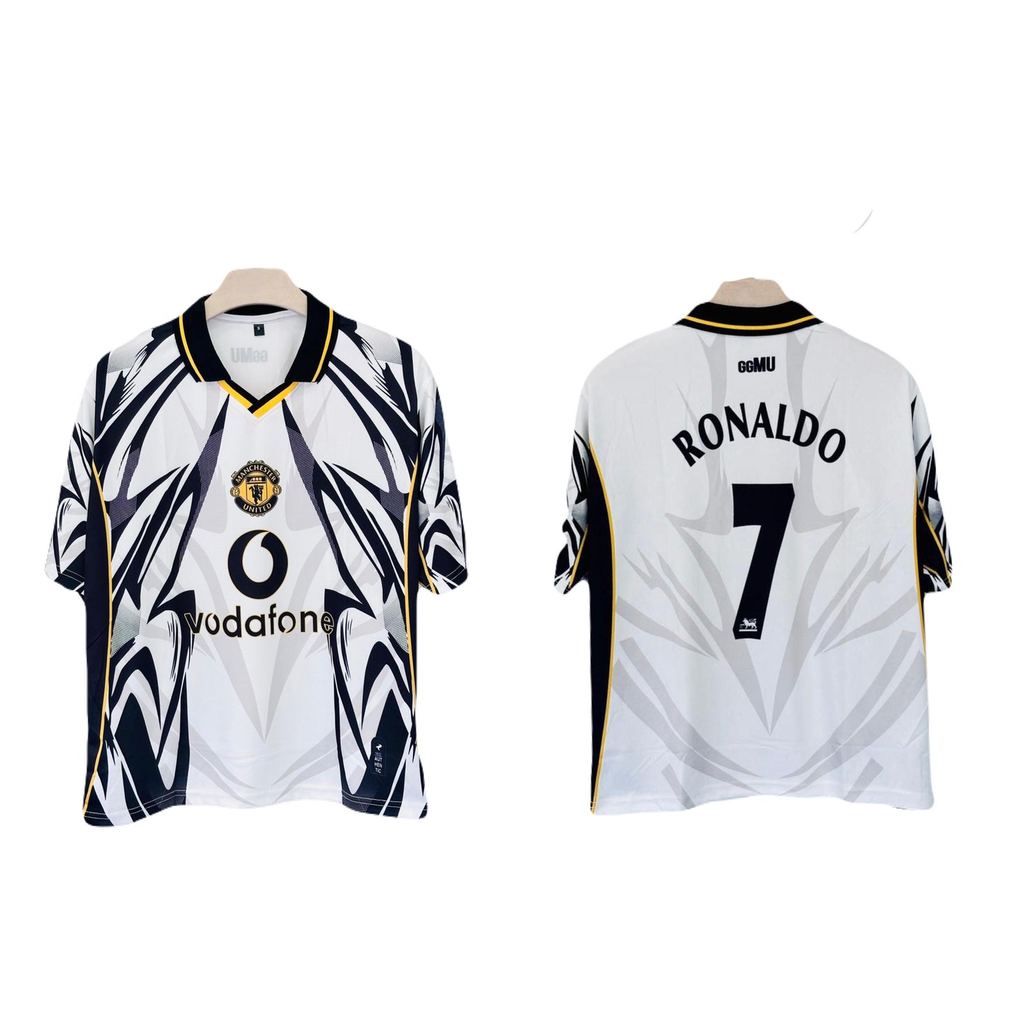 Manchester United "Fantasy” Edition Ronaldo Collar Five Sleeve Sublimation  - P2000 Ms Retro Store