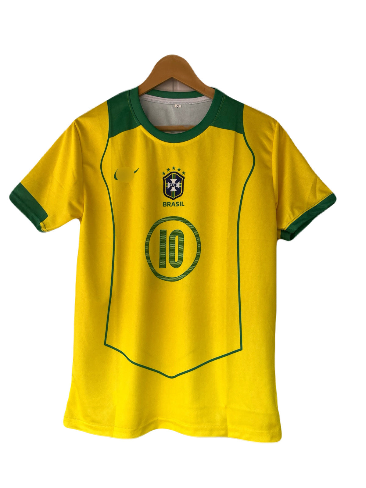Ronaldinho Brazil 2002 World Cup Home Kit Half Sleeve - P2285