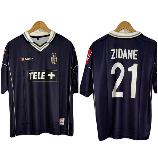 Juventus 2000-01 Away Kit Zidane Five Sleeve - P728 - Ms Retro Store