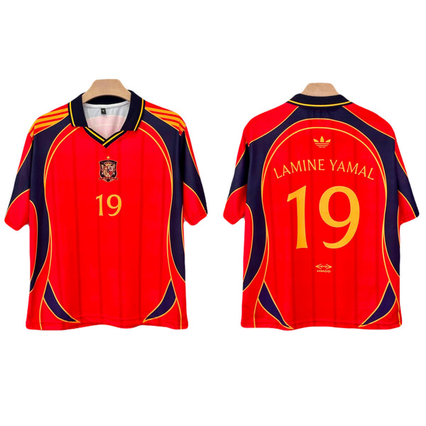 Yamal Spain Five sleeve Collar Sublimation jersey- P2361