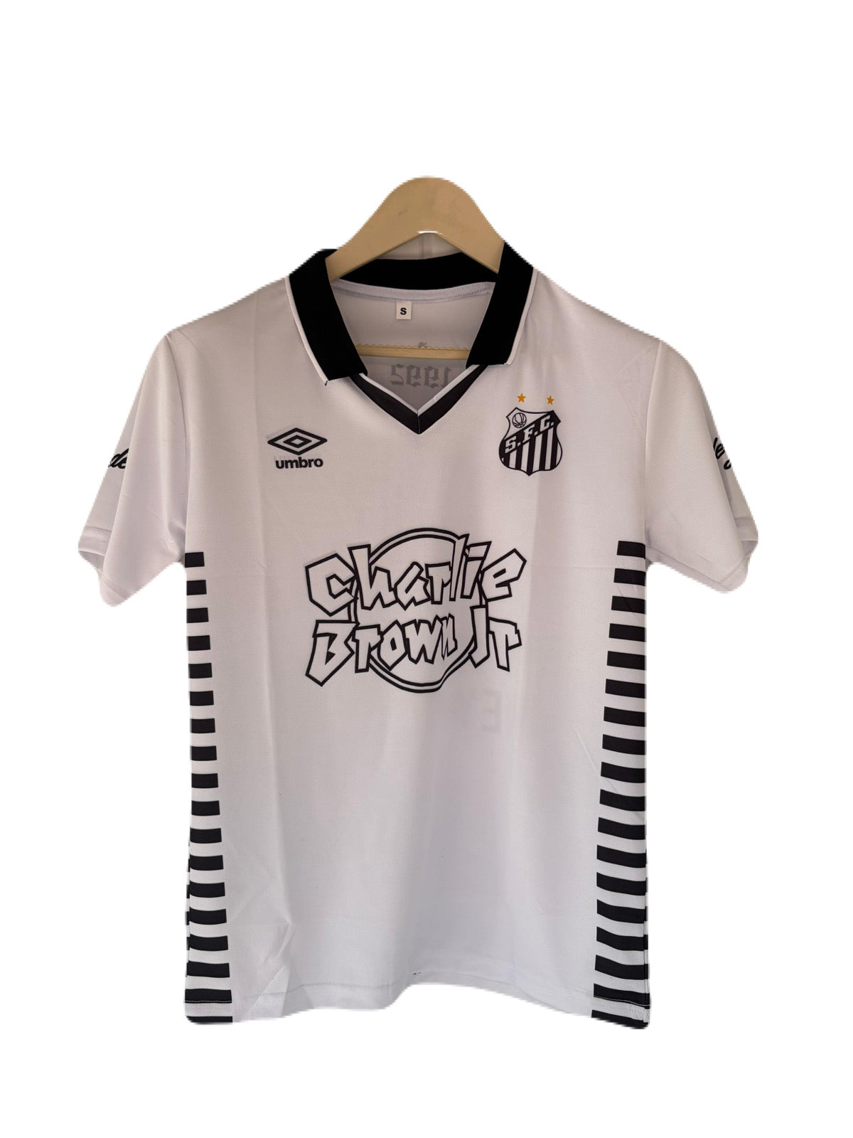 SantosXCharlie Edition Neymar Half  Sleeve Collar Sublimtion jersey - P1610 Ms Retro Store