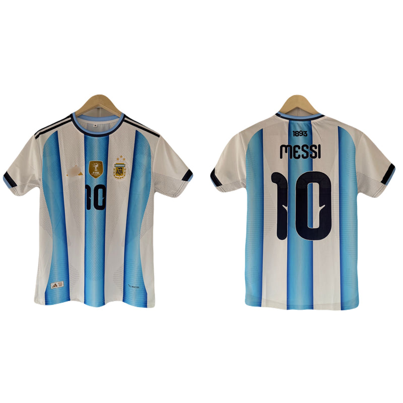 Argentina 2026 World Cup Home Kit Messi Half Sleeve embroidery - P1220