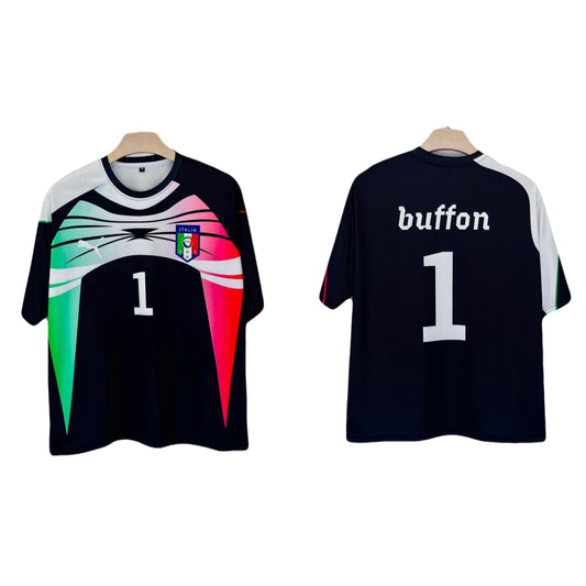 Italy buffon 2006 Five sleeve Roundneck Sublimation - Ms Retro Store/1