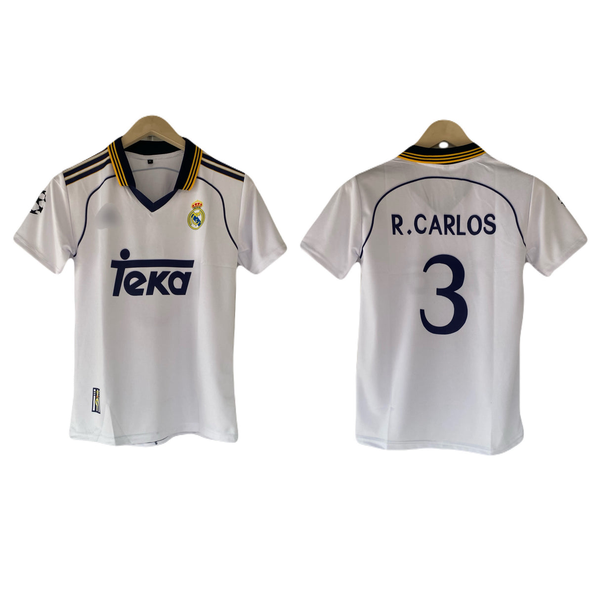 Carlos Real madrid half collar sublimation jersey - P2397
