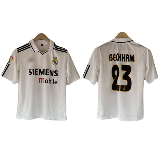 Beckham real madrid Five sleeve Collar Sublimation jersey- P2192
