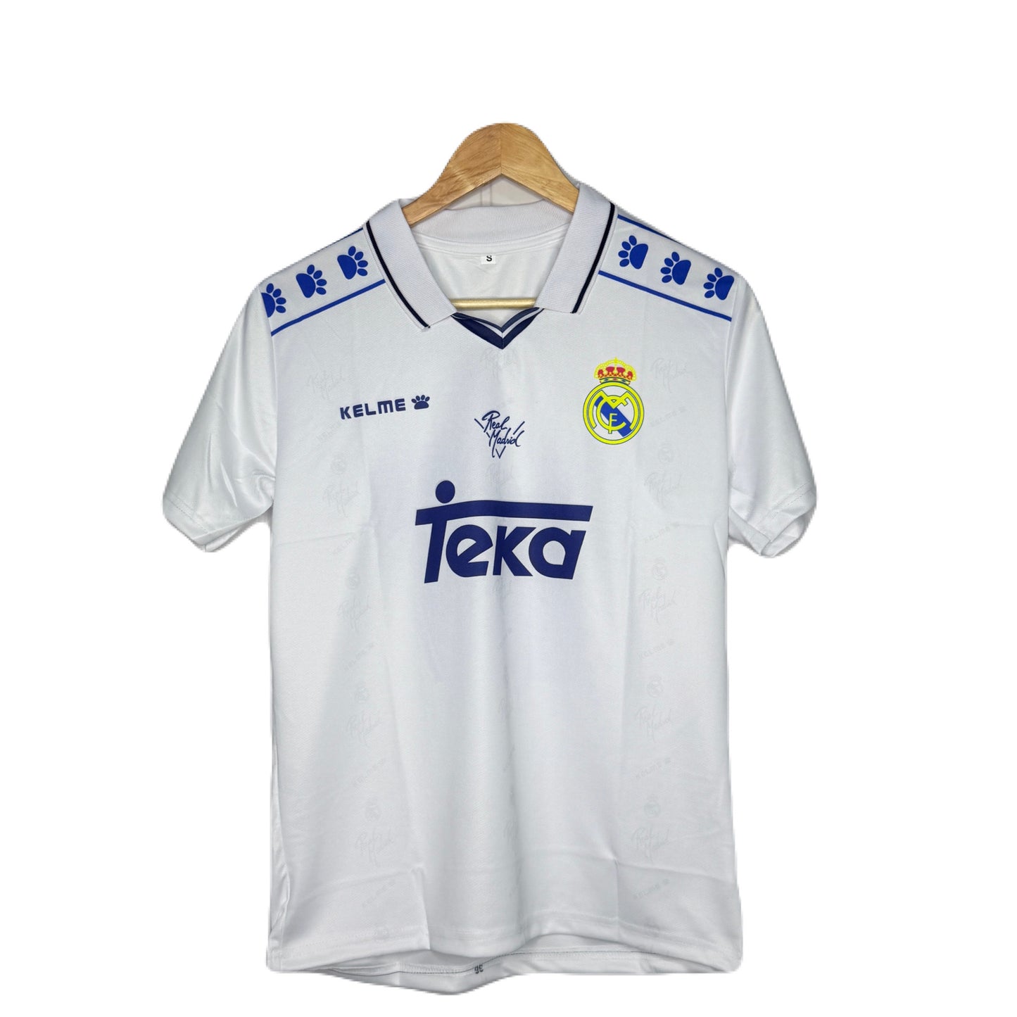 Real Madrid 1994-96 Home Kit Raul Half Sleeve -P910 Ms Retro Store