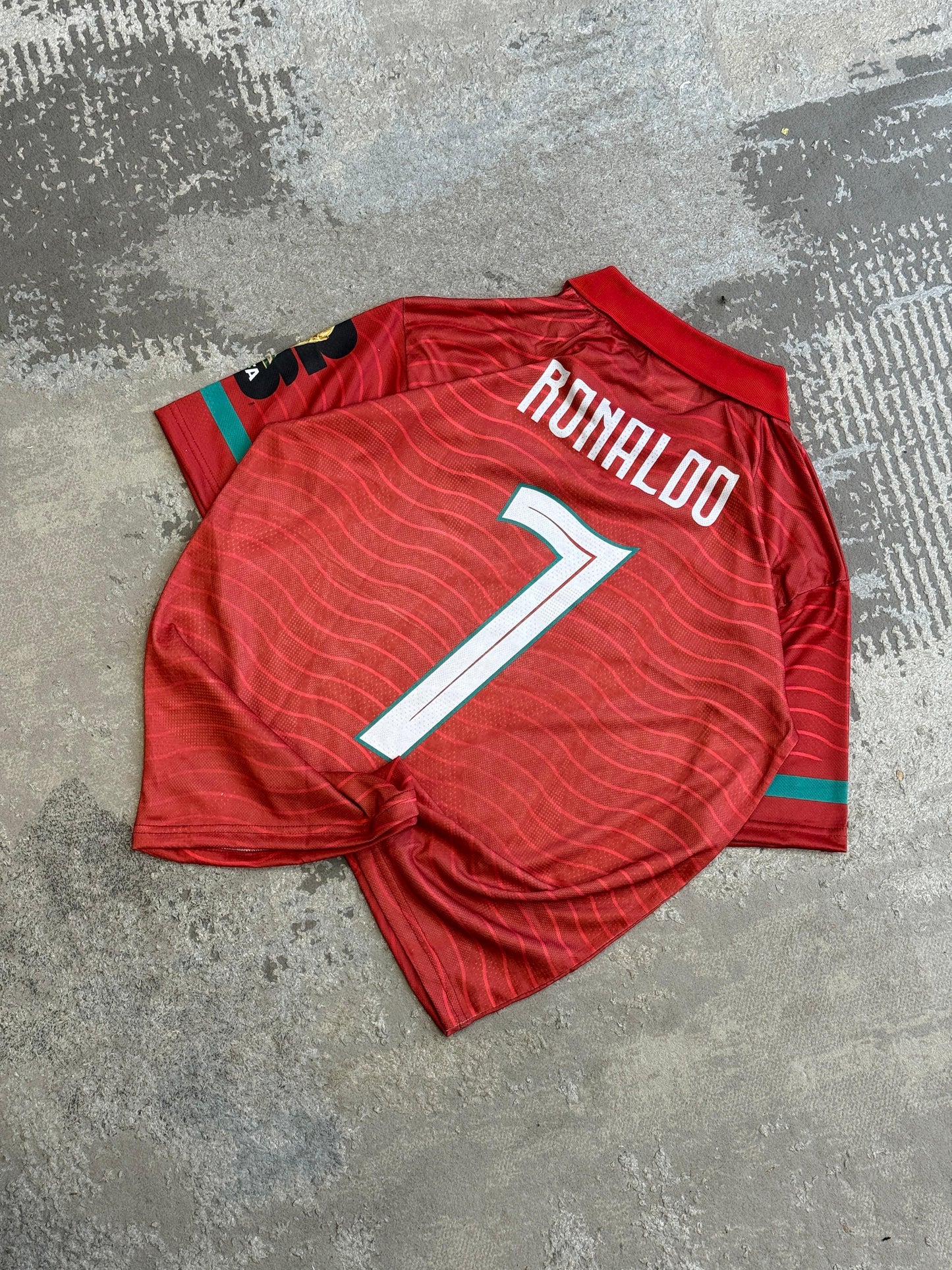 Ronaldo Portugal 2026 Home World Cup  Premium Quality Collar Five Sleeve Sublimation - P1996