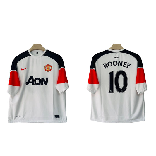 Manchester united 2010/11 Away jersey Rooney five sleeve sublimation - Ms retro store