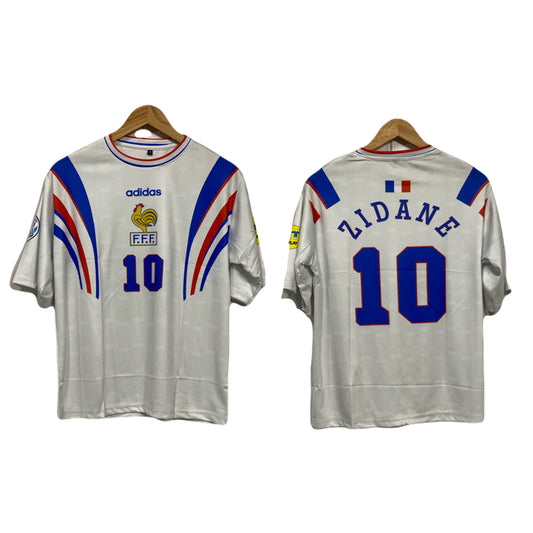 France 1996-97 Away Zidane Five sleeve - P198 - Ms Retro Store