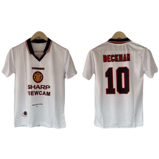 Beckham Manchester united half sleeve collar sublimation jersey - P2160