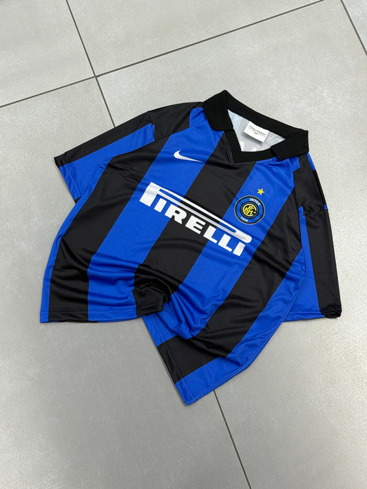 Inter milan 2004-05 Home Adriano Premium Quality Collar Five Sleeve Sublimation Jersey - Ms Retro Store