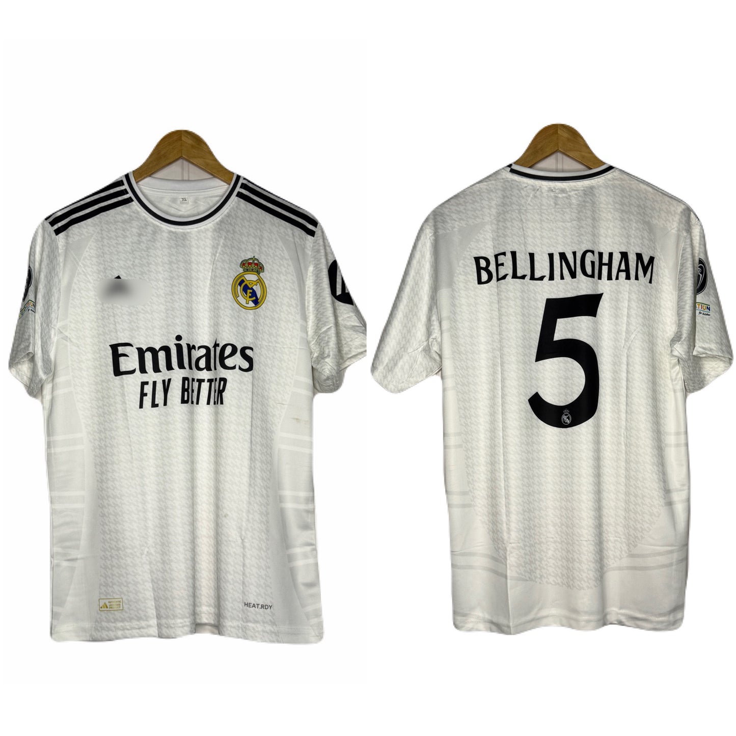 Real Madrid 2024-25 Home Kit Bellingham Half sleeve - P617 - Ms Retro Store
