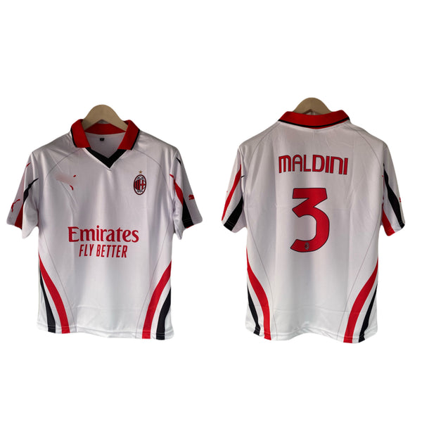 Maldini Ac Milan Away Collar Five Sleeve Jersey - P2649