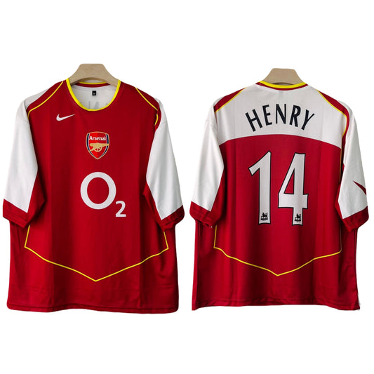 Arsenal fc 2004-05 Home kit  Henry Five sleeve - Ms Retro Store