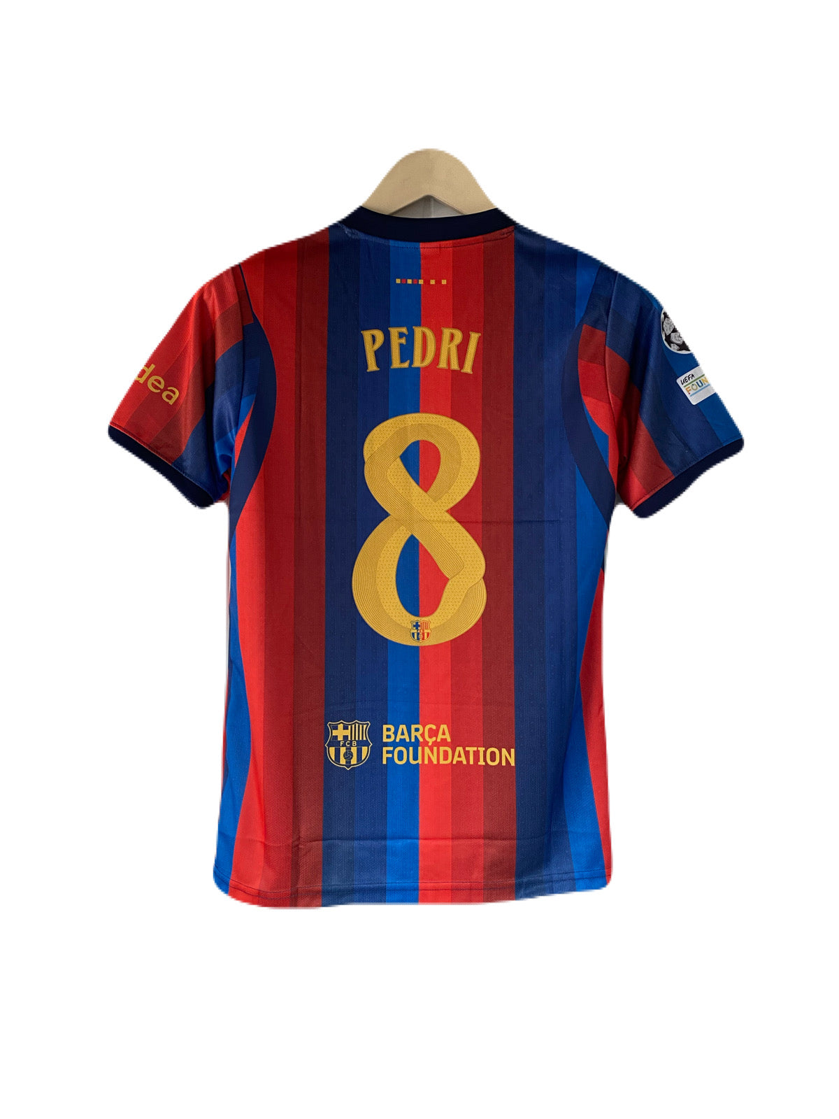 Pedri Barcelona 2026-27 Home kit embroidery half sleeve - P2551