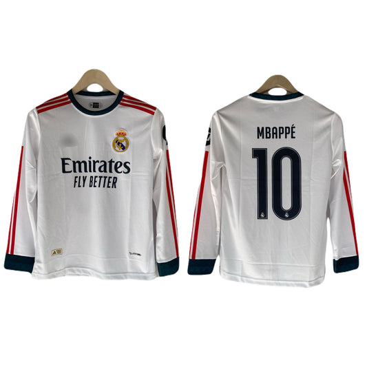 Mbappe Real madrid 2026/27 home kit full sleeve embroidery - P2484