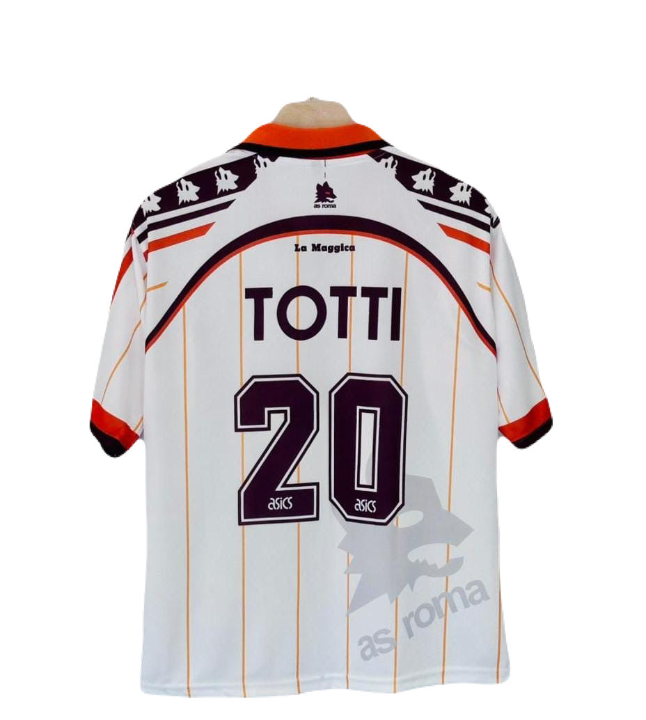 As Roma 1995-96 Totti Away Jersey five sleeve - P2000 Ms retro store