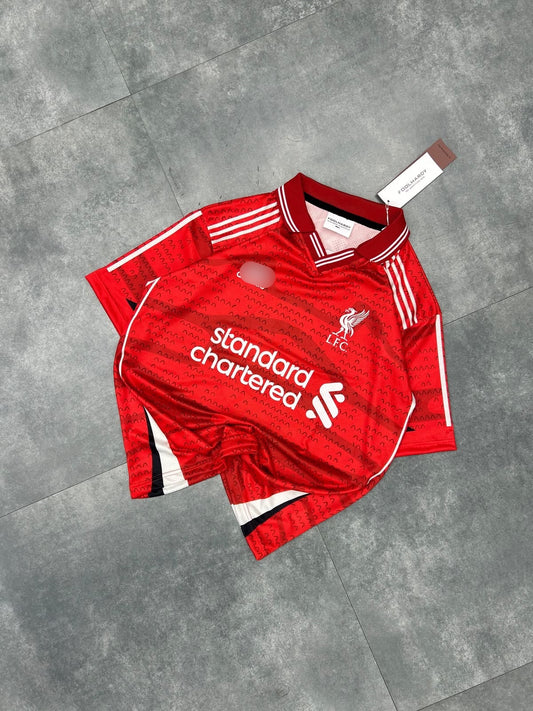 Gerrard Liverpool Home  Premium Quality Collar Five Sleeve Sublimation Jersey - P2614