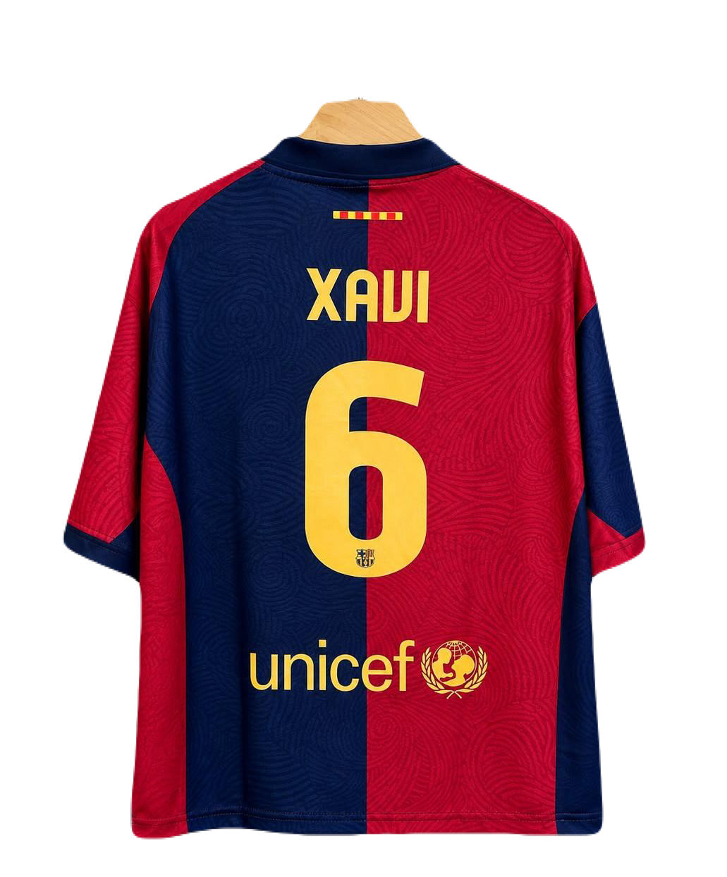 Xavi Barcelona home collar five sleeve sublimation Jersey - P2737