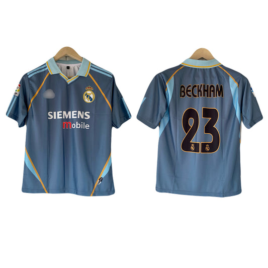 Beckham real madrid Five sleeve Collar Sublimation jersey- P2187