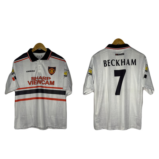 Manchester United 1997-98 Away Kit  Beckham Five Sleeve - P336 Ms Retro Store