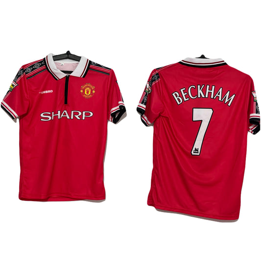 Manchester united Bekham 7 zip with collar