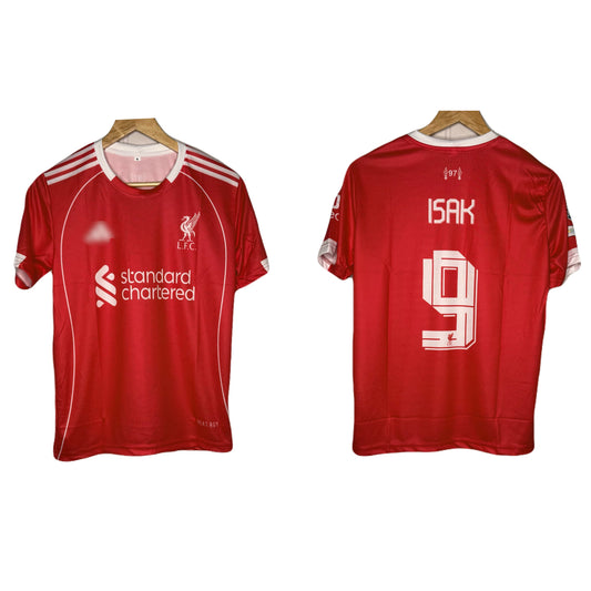 Liverpool Fc 2025-26 Home kit Isak Half Sleeve - Ms Retro Store