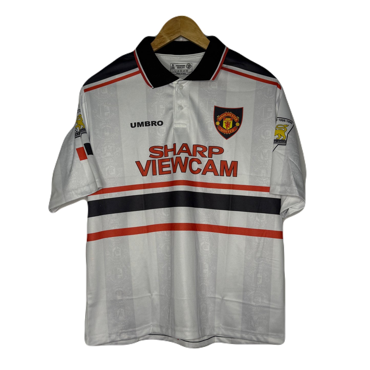 Manchester United 1997-98 Away Kit  Beckham Five Sleeve - P336 Ms Retro Store