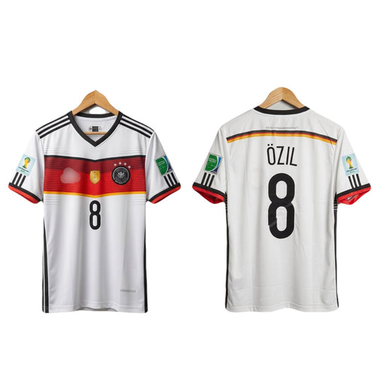 Germany 2014 World Cup champions Ozil Home Kit Half Sleeve - Ms Retro Store