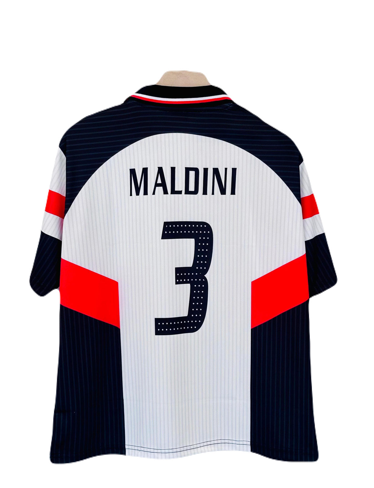 Ac milan maldini 1997-98 away kit Five sleeve sublimation - P1429  Ms Retro Store