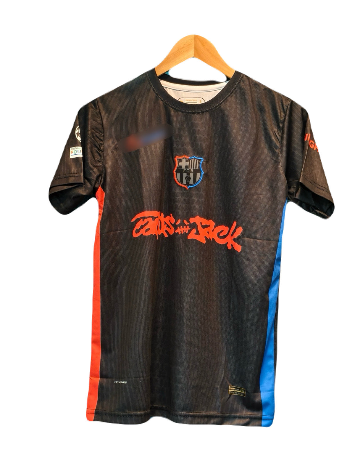 Barcelona x travis scott jersey away - ms retro store