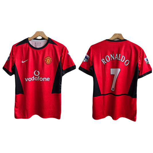 Manchester United 2002-2004 Cristiano Ronaldo Half sleeve - Ms retro store