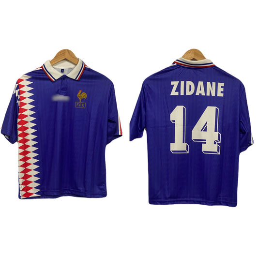 France 1994 Home jersey Zidane Five sleeve - P117 - Ms Retro Store