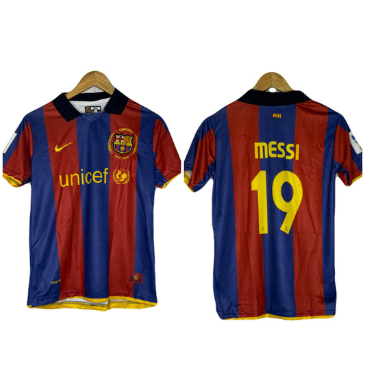 Fc Barcelona Messi 19 Home Kit Half Sleeve - P780 - Ms Retro Store