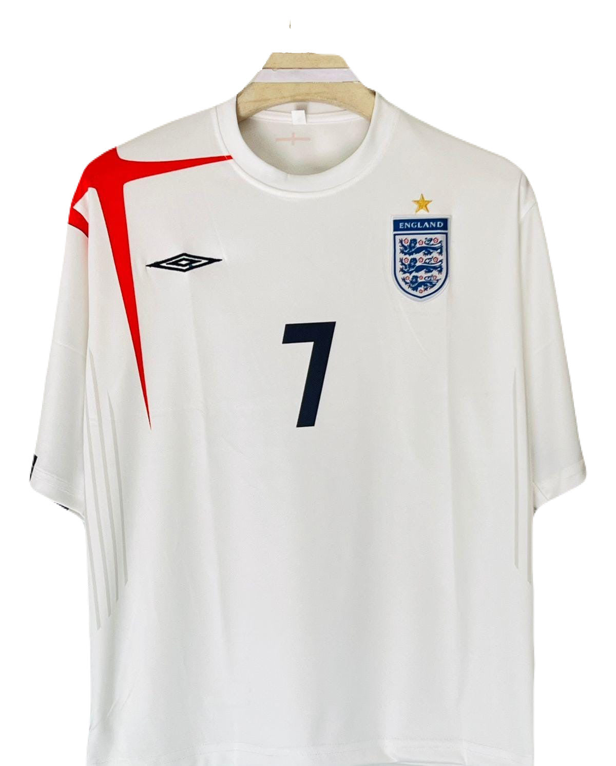 England embroidery five sleeve beckham - P975 ms retro store