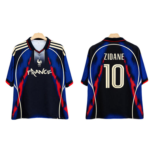 Zidane France Five sleeve Collar Sublimation jersey - P2748