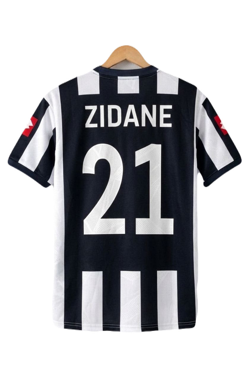 Juvantes 2000-01 home zidane Premium Quality collar five sleeve sublimation Jersey - Ms retro store