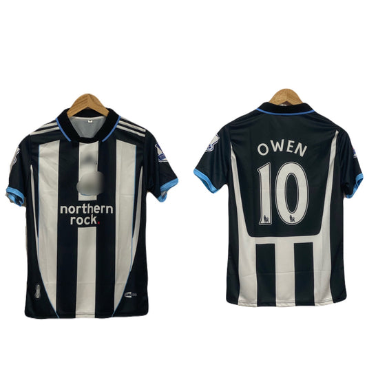 Newcastle 2007-08 Home kit owen Half sleeve - P356 - Ms Retro Store