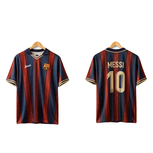 FC Barcelona's 125th anniversary  Edition Lionel Messi home kit Five sleeve - Ms Retro Store