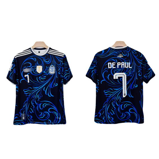 Argentina 2026 World Cup Away Kit de paul Half Sleeve sublimation - Ms Retro Store
