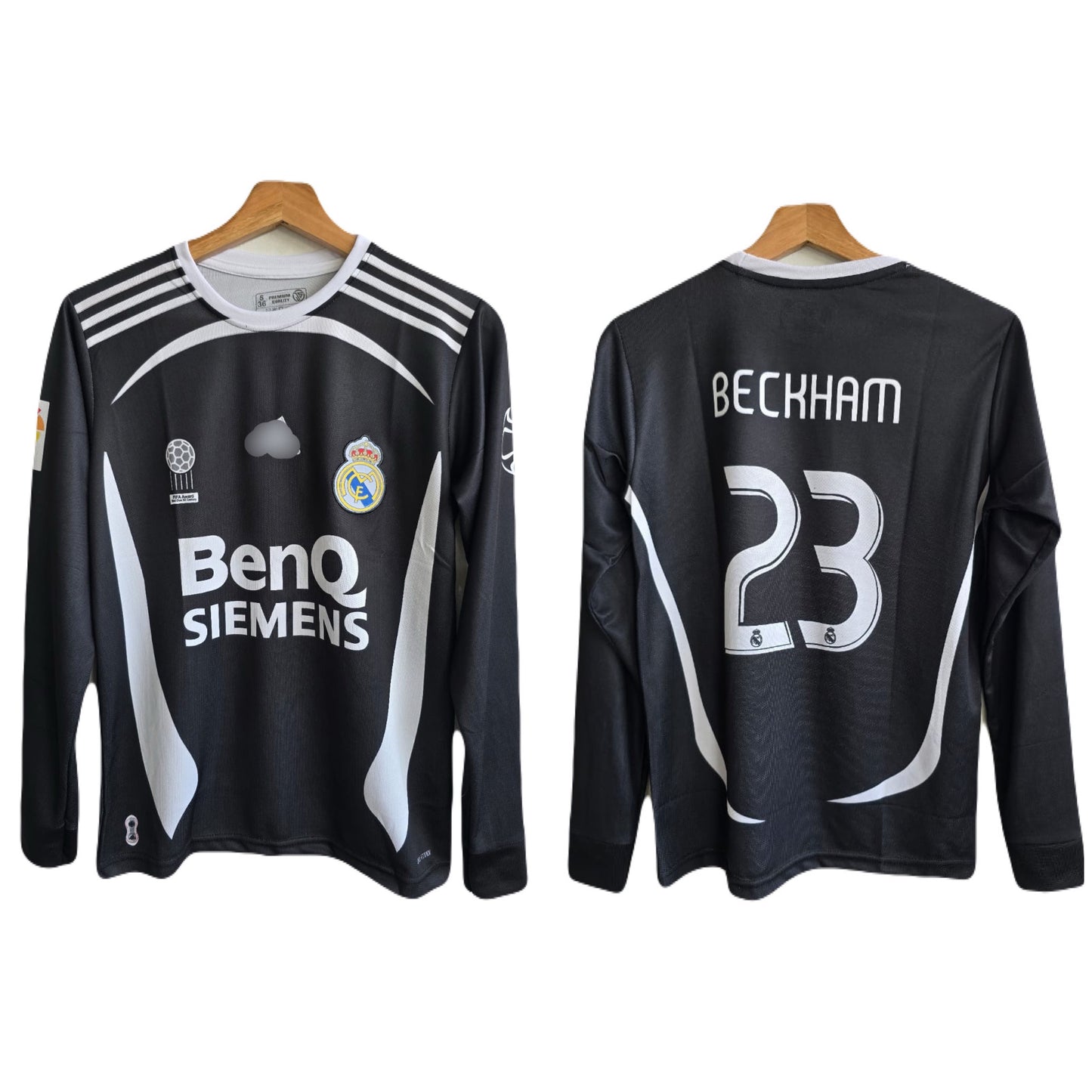Real Madrid 2006-07 Away Kit Beckham Full Sleeve -  Ms Retro Store
