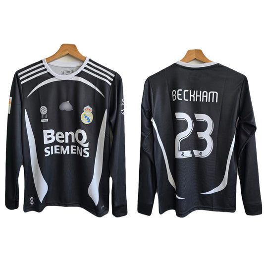 Real Madrid 2006-07 Away Kit Beckham Full Sleeve -  Ms Retro Store