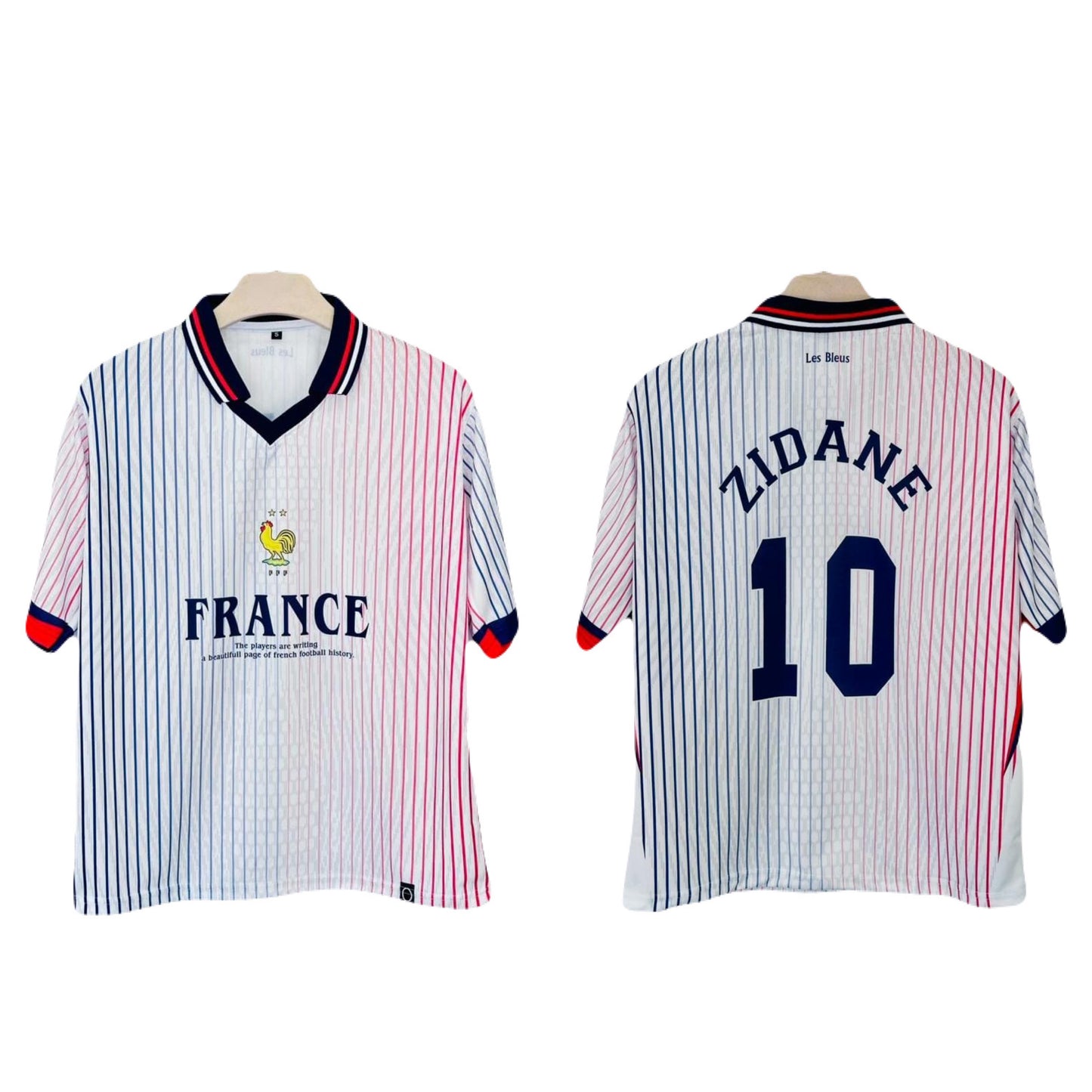 1998 France away jersey Zidane Five Sleeve - Ms Retro Store