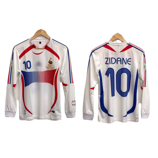 France 2006 away full sleeve premium zidane -P1490 ms retro store