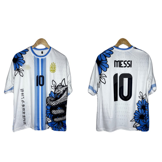 Argentina Special Dragon Edition Kit Messi Five Sleeve - Ms Retro Store